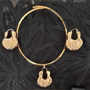 Elegant Bold & Chunky Gold Jewelry Set